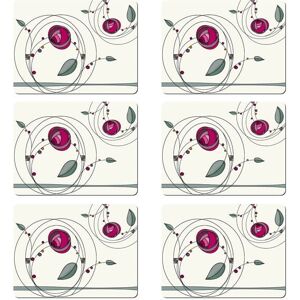 Denby Set Of 6 Tiffany Rose Double Placemats