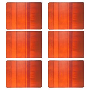 Denby Colours Set Of 6 Orange Placemats