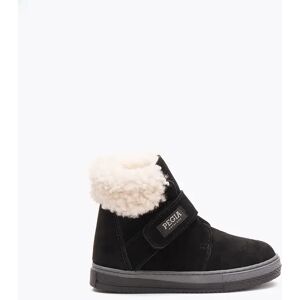 Pegia Arnes Shearling Kids' Velcro Boots, 34/2 / Black