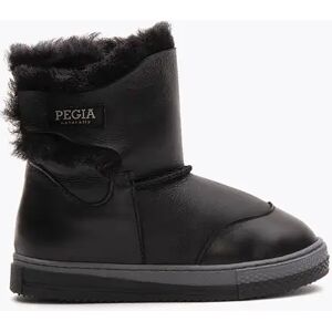 Pegia Denia Shearling Kids' Velcro Boots, 31/12 / Black