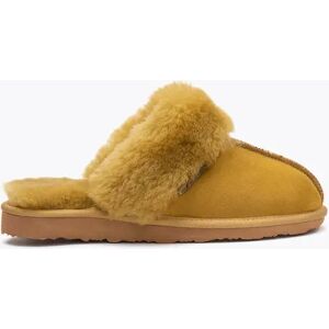 Pegia Monse Sheepskin Women's Slippers, 40/7 / Mustard