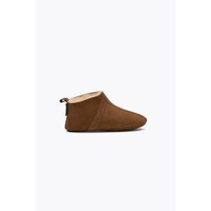 Pegia Homer Shearling Kids' Bootie Slippers, 28/10 / Chestnut