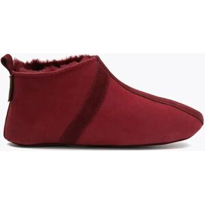 Pegia Homer Unisex Shearling Bootie Slippers, 40/7 / Burgundy