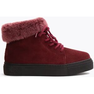 Pegia Adel Shearling Women's Boots, 41/8 / Burgundy