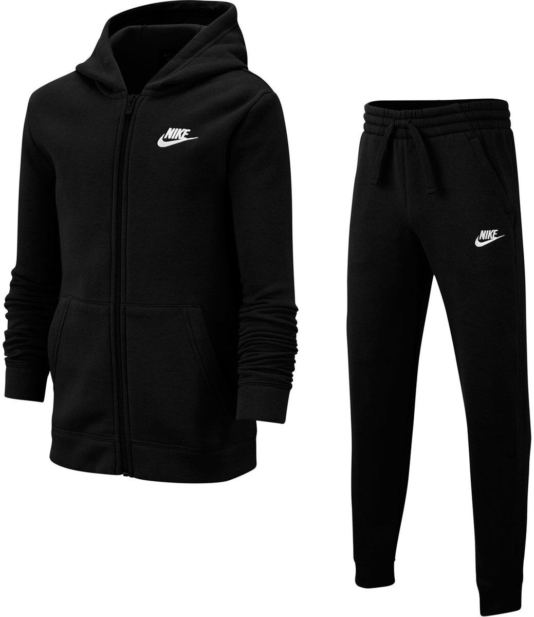 Nike Fleece Tracksuit Junior Boys Black/White M unisex