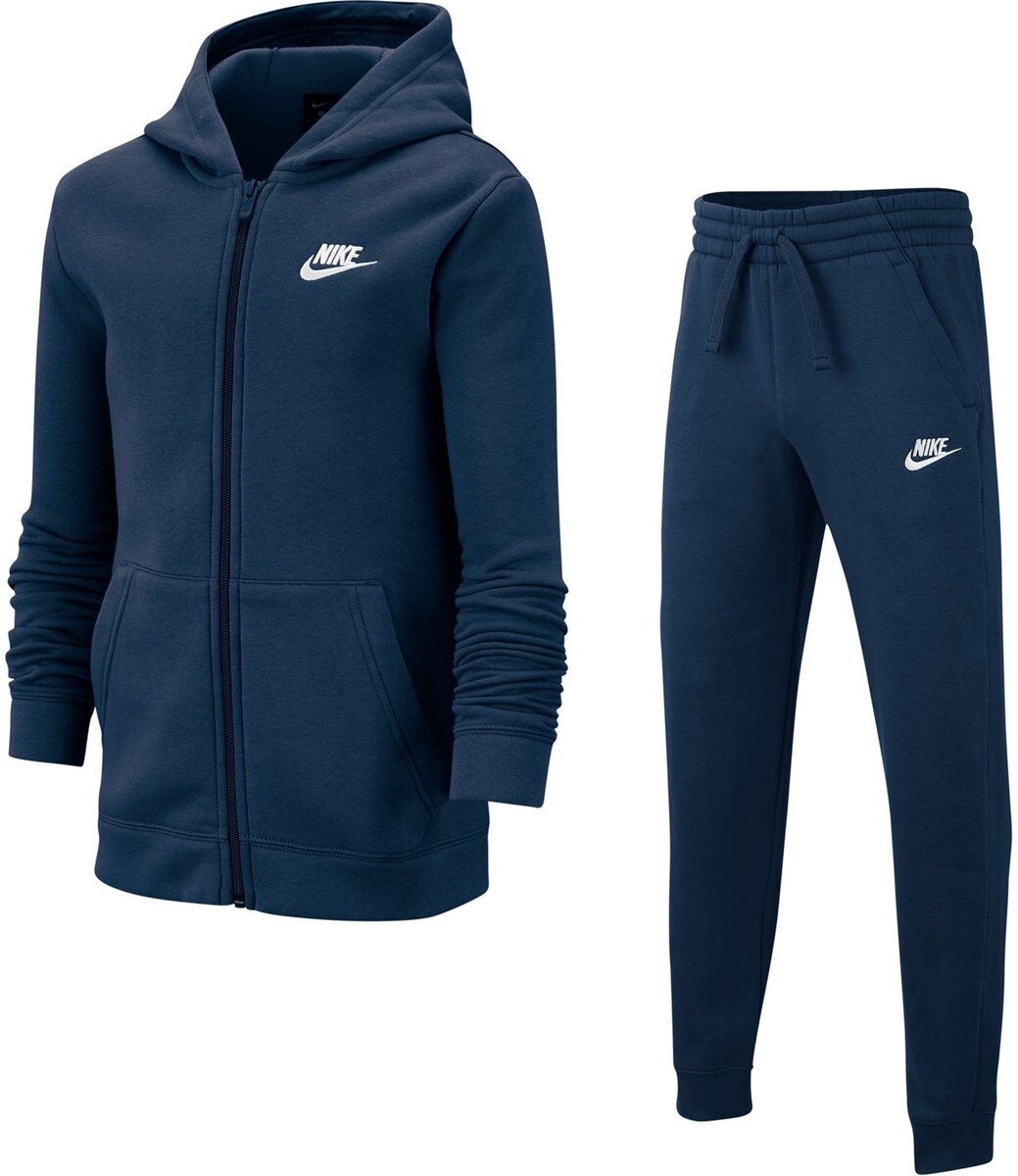 Nike Fleece Tracksuit Junior Boys - unisex - Navy/White - S