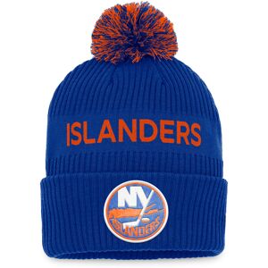 Men's Fanatics Branded Royal/Orange New York Islanders 2022 NHL Draft Authentic Pro Cuffed Knit Hat with Pom - Male - Royal