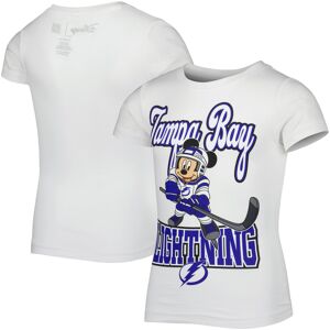 Girls Youth White Tampa Bay Lightning Mickey Mouse Go Team Go T-Shirt - Female - White