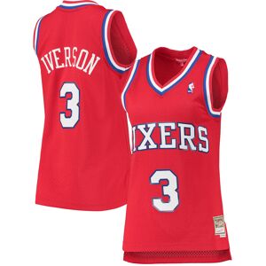 Women's Mitchell & Ness Allen Iverson Red Philadelphia 76ers 2002/03 Hardwood Classics Swingman Jersey - Female - Red