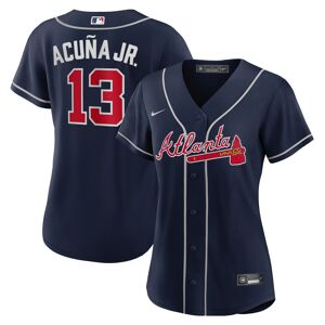 Women's Nike Ronald Acuna Jr. Navy Atlanta Braves Alternate Replica Player Jersey - Female - Navy