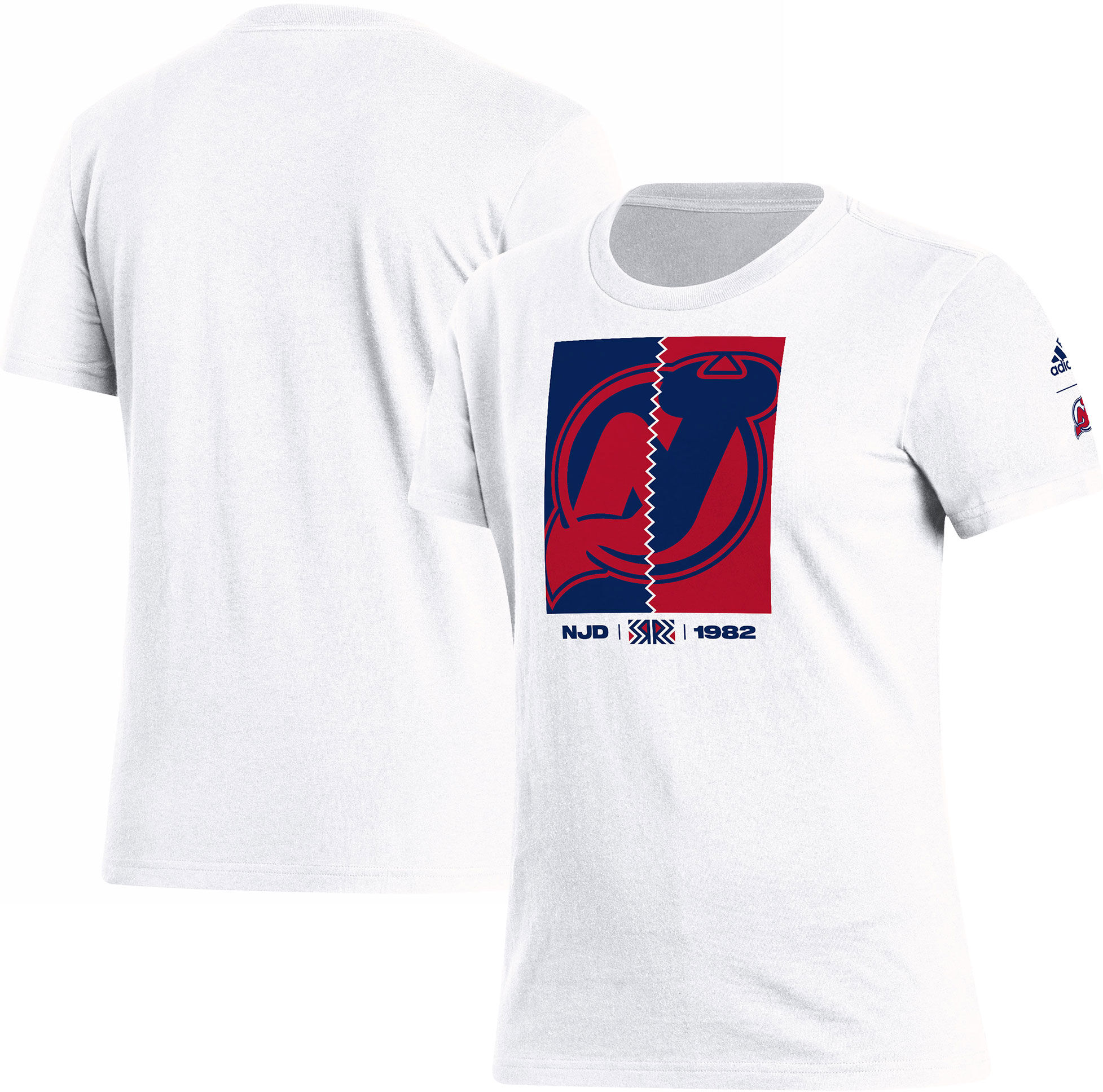 Women's adidas White New Jersey Devils Reverse Retro 2.0 Playmaker T-Shirt - Female - White