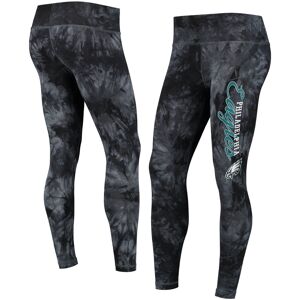 Women's Concepts Sport Black Philadelphia Eagles Burst Tie Dye Leggings - Female - Black