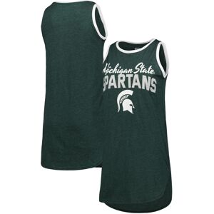 Women's Concepts Sport Green Michigan State Spartans Tank Nightshirt - Female - Heather Green