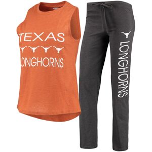 Women's Concepts Sport Texas Orange/Charcoal Texas Longhorns Team Tank Top & Pants Sleep Set - Female - Burnt Orange