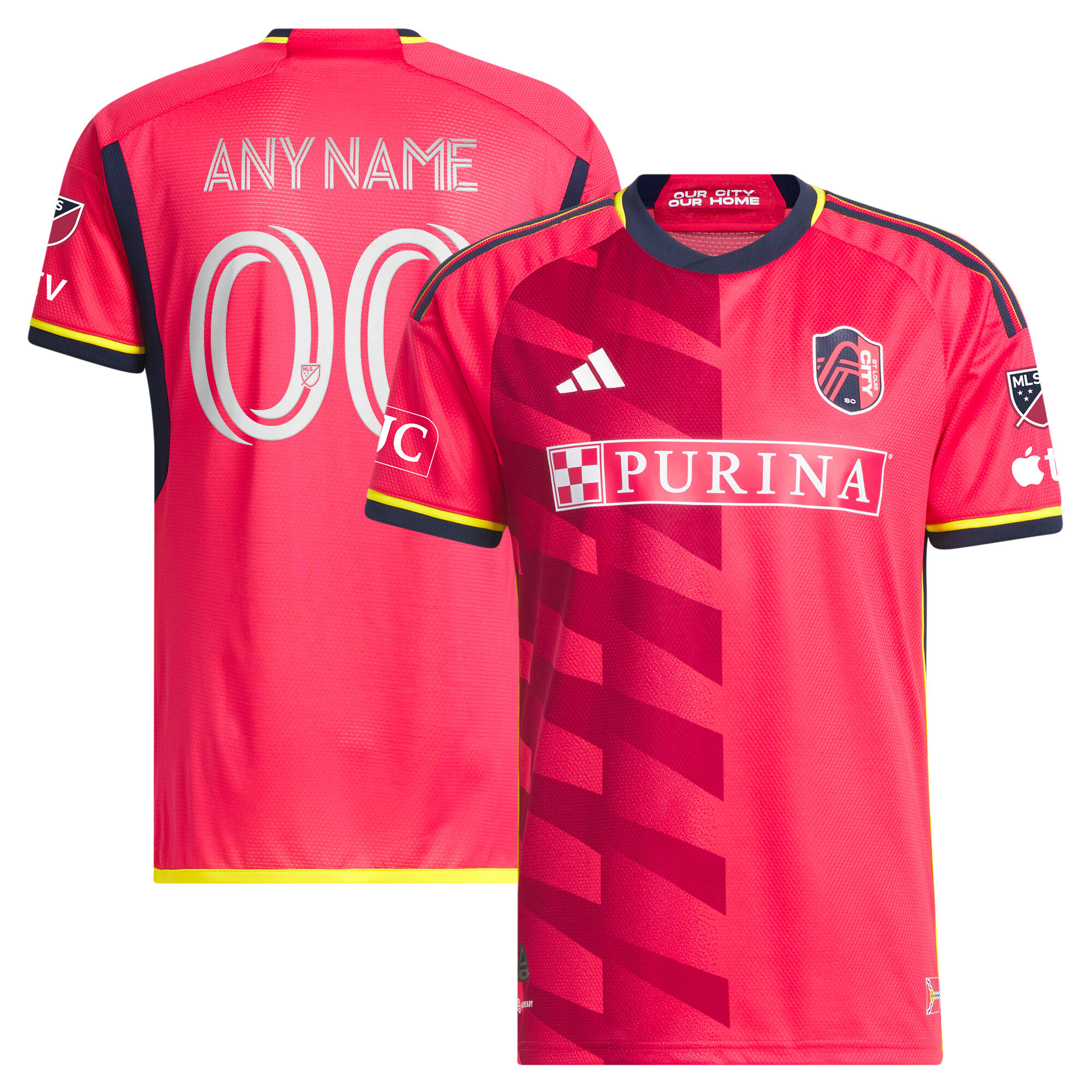 Men's adidas Red St. Louis City SC 2023 CITY Kit Authentic Custom Jersey - Male - Red