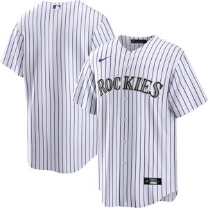 Men's Nike White Colorado Rockies Home Replica Team Jersey - Male - White