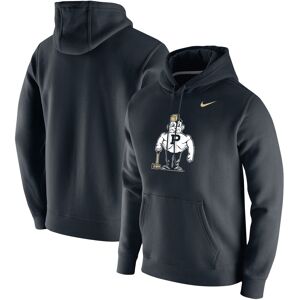 Men's Nike Black Purdue Boilermakers Vintage School Logo Pullover Hoodie - Male - Black