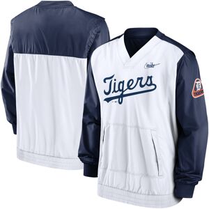 Men's Nike Navy/White Detroit Tigers Cooperstown Collection V-Neck Pullover Windbreaker - Male - Navy