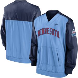 Men's Nike Navy/Light Blue Minnesota Twins Cooperstown Collection V-Neck Pullover Windbreaker - Male - Navy