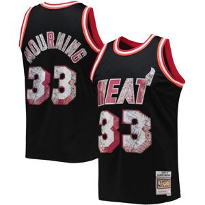 Men's Mitchell & Ness Alonzo Mourning Black Miami Heat 1996/97 Hardwood Classics NBA 75th Anniversary Diamond Swingman Jersey - Male - Black