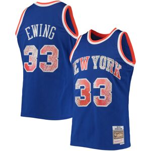 Men's Mitchell & Ness Patrick Ewing Blue New York Knicks 1991/92 Hardwood Classics NBA 75th Anniversary Diamond Swingman Jersey - Male - Blue