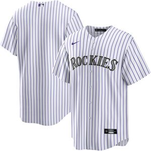 Men's Nike White Colorado Rockies Home Blank Replica Jersey - Male - White