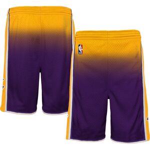 Youth Mitchell & Ness Gold/Purple Los Angeles Lakers 2009/10 Hardwood Classics Fadeaway Reload 3.0 Swingman Shorts - Male - Gold