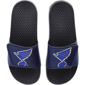 Youth FOCO St. Louis Blues Colorblock Big Logo Legacy Slide Sandals - Unisex - Black