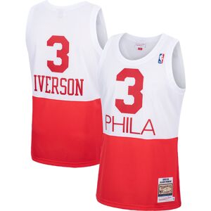 Men's Mitchell & Ness Allen Iverson White Philadelphia 76ers Hardwood Classics Authentic Jersey - Male - White