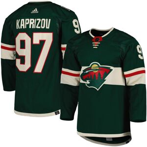 Men's adidas Kirill Kaprizov Green Minnesota Wild Home Primegreen Authentic Player Jersey - Male - Green