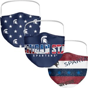 Adult Fanatics Branded Michigan State Spartans Patriotic Face Covering 3-Pack - Unisex - Multi