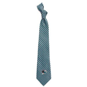 San Jose Sharks Gingham Tie - Male - Multi