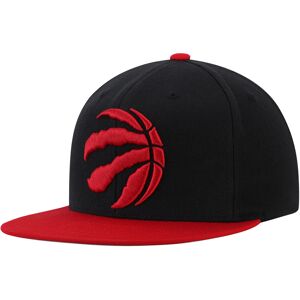 Men's Mitchell & Ness Black/Red Toronto Raptors Two-Tone Wool Snapback Hat - Male - Black