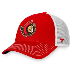 Men's Fanatics Branded Red/White Ottawa Senators Slouch Core Primary Trucker Snapback Hat - Male - Red