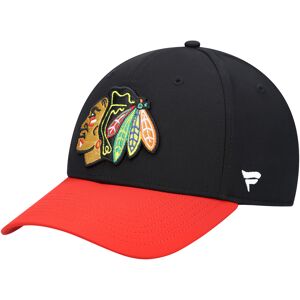 Men's Fanatics Branded Black/Red Chicago Blackhawks Core Primary Logo Flex Hat - Male - Black