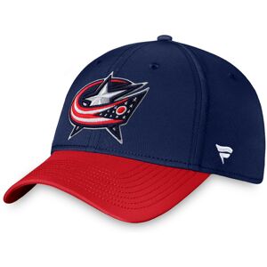 Men's Fanatics Branded Navy/Red Columbus Blue Jackets Core Primary Logo Flex Hat - Male - Navy