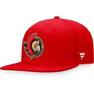 Men's Fanatics Branded Red Ottawa Senators Core Primary Logo Fitted Hat - Male - Red