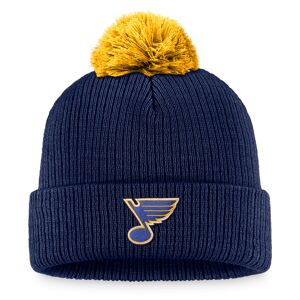 Men's Fanatics Branded Navy St. Louis Blues Team Cuffed Knit Hat with Pom - Male - Navy