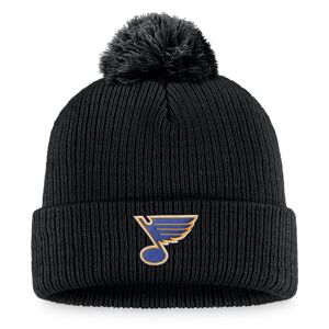 Men's Fanatics Branded Black St. Louis Blues Cuffed Knit Hat with Pom - Male - Black