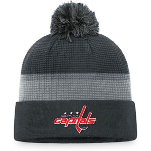 Men's Fanatics Branded Charcoal Washington Capitals Authentic Pro Home Ice Cuffed Knit Hat with Pom - Male - Charcoal