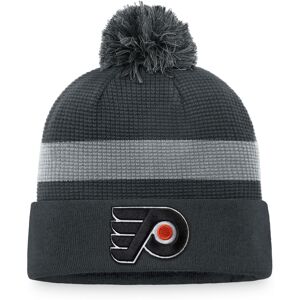 Men's Fanatics Branded Charcoal Philadelphia Flyers Authentic Pro Home Ice Cuffed Knit Hat with Pom - Male - Charcoal