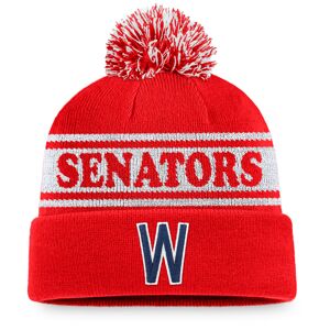 Men's Fanatics Branded Red/White Washington Senators Sport Resort Cuffed Knit Hat with Pom - Male - Red