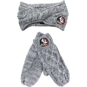 ZooZatz Gray Florida State Seminoles Headband & Mittens Set - Unisex - Gray