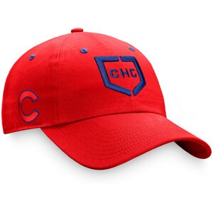 Men's Fanatics Branded Red Chicago Cubs Iconic Home Plate Adjustable Hat - Male - Red