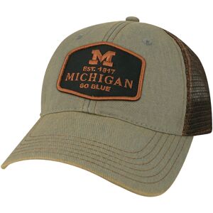 Men's Gray Michigan Wolverines Practice Old Favorite Trucker Snapback Hat - Male - Gray