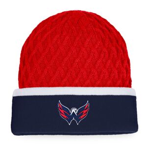 Men's Fanatics Branded  Red/Navy Washington Capitals Iconic Striped Cuffed Knit Hat - Male - Red