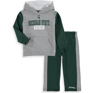 Toddler Colosseum Heathered Gray/Green Michigan State Spartans Back To School Fleece Hoodie And Pant Set - Male - Heather Gray