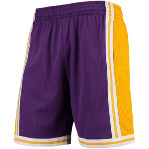 Men's Mitchell & Ness Purple Los Angeles Lakers Hardwood Classics Team Swingman Shorts - Male - Purple