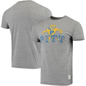 Men's Original Retro Brand Heathered Gray Pitt Panthers Team Vintage Tri-Blend T-Shirt - Male - Heather Gray