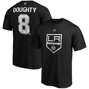 Men's Fanatics Branded Drew Doughty Black Los Angeles Kings Authentic Stack Name & Number Team T-Shirt - Male - Black